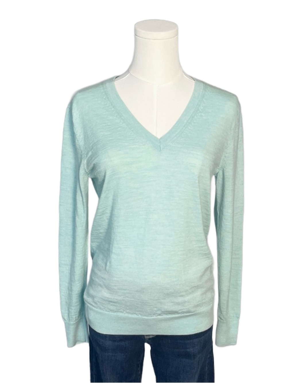 Banana Republic Mint V-Neck Lightweight Sweater Size S